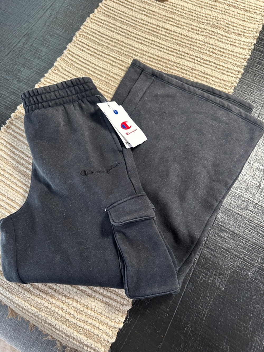 Champion Kids Black Cargo Joggers